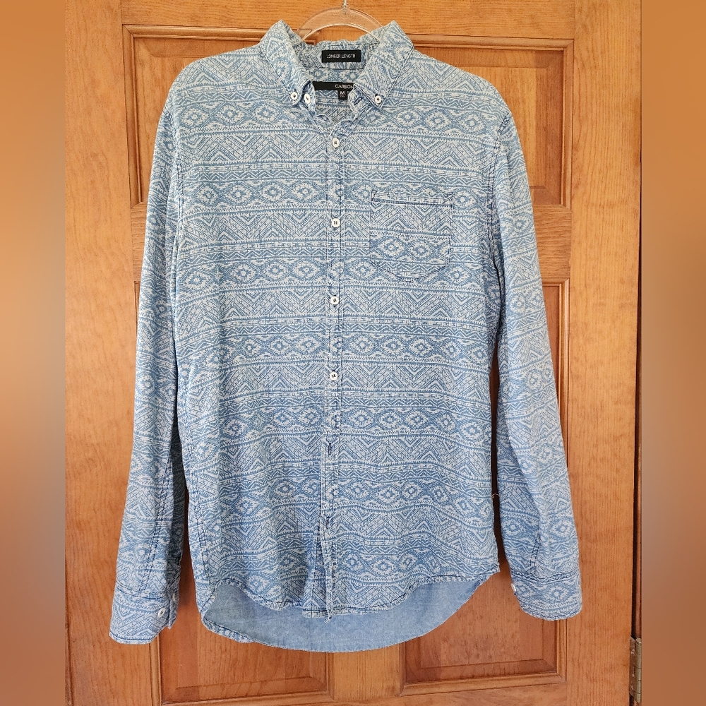 Men's Aztec button down shirt
